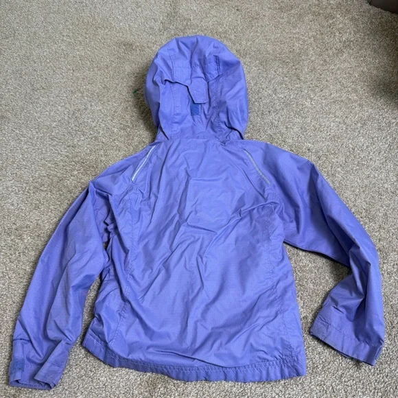 Columbia Girl Purple Lavender Windbreaker Omni-Shield Lightweight Hooded Jacket - Picture 5 of 6
